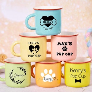 Personalized Reusable Pup Cup,Custom Puppuccino Mug,Dog Mom Gift,Name Pup Cup For Dogs,New Puppy Gift,Custom Dog Gift,Dog Birthday Gift