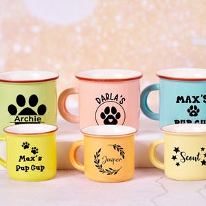 Personalized Reusable Pup Cup,Custom Puppuccino Mug,Dog Mom Gift,Name Pup Cup For Dogs,New Puppy Gift,Custom Dog Gift,Dog Birthday Gift