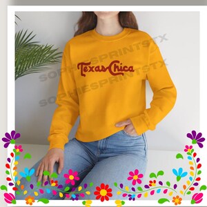Texas Chica Unisex Heavy Blend™ Crewneck Sweatshirt/ T-Shirt Tee - Cozy, Stylish Apparel for Everyday Wear