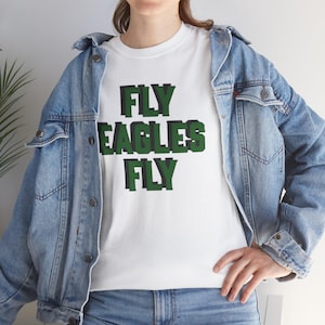 Fly Eagles Fly Tee, The Eagles Made the Playoffs, Sporty Team Spirit, Game Day Apparel, Gift for Sports Fans, Casual Wear Top