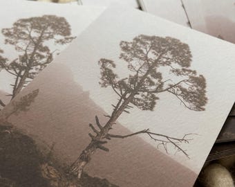 Fotografía de paisaje elegante impresa en papel texturizado en formato postal decoración de pared decoración impresión fotográfica regalo de viaje hogareño