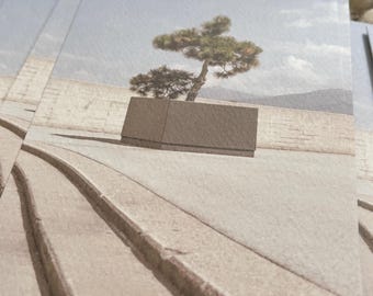 Fotografía moderna y elegante impresa en papel texturizado en formato postal decoración de pared decoración impresión fotográfica regalo de viaje hogareño