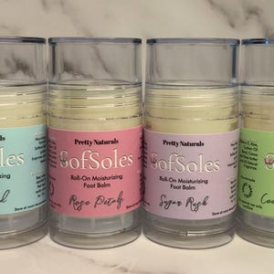 Roll-On Foot Balm For Dry Skin (Rose Petals)