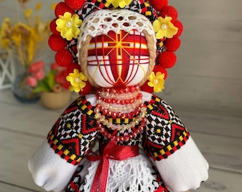 Ręcznie robiona lalka Motanka, lalka Bereginya, tradycyjna lalka słowiańska, lalka ludowa, lalka duchowego opiekuna, lalka błogosławieństwa rodziny, ochrona domu