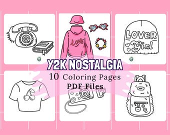 Målarbilder med nostalgi från 90-talet: 90-talstema (digital nedladdning)