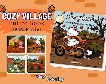 Fall Cozy Coloring Pages: 39 Hygge Kawaii Designs (PDF Download)