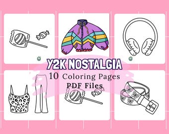 Målarbilder med nostalgi från 90-talet: 90-talstema (digital nedladdning)