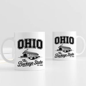 Ohio State-Inspired Vintage Ceramic Mug, Football Fan Coffee Cup, Gift for Buckeyes Lovers, 11oz & 15oz Sizes, The Buckeye State Cup