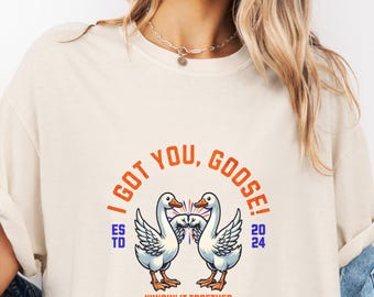 Camiseta "I Got You Goose Comfort Colors": Camiseta "Wingin' It Together"