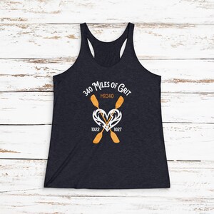 340 Miles of Grit Stylish Adventure Racerback Tank - Perfect for Fitness, Outdoor Fun, Kayaking, Running, and Summer Outings
