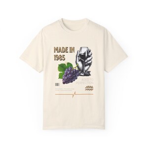 Vintage 40th Birthday Wine T-Shirt: Aged to Perfection Comfort Colors Tee image 5