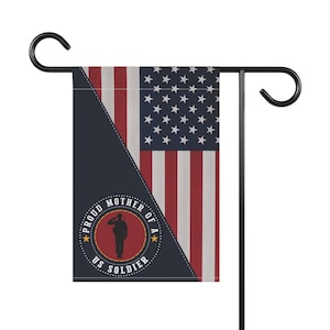 Proud Mother Soldier Garden Flag Double-Sided Patriotic Indoor Outdoor Banner