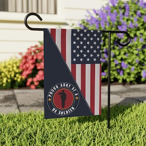Proud Aunt Soldier Garden Flag Double-Sided Patriotic Indoor Outdoor Banner