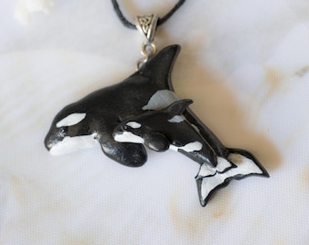 BAMAY Emaille Legering Nieuwigheid Walvis Ketting Oceaan Vis