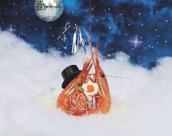 Romantic Prawn Night Shrimp Greeting Card! by Shrimp Whisperer AK