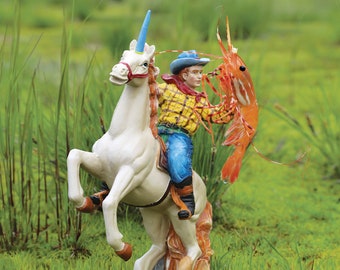 Magical Unicorn Shrimp Greeting Card! by Shrimp Whisperer AK