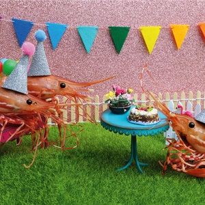 Tarjeta de fiesta de cumpleaños de camarones de Shrimp Whisperer AK imagen 1