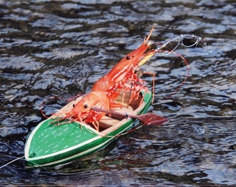 Shrimp Fishing Greeting Card by Shrimp Whisperer AK