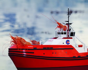 Crowley Tug Shrimp Card by Shrimp Whisperer AK