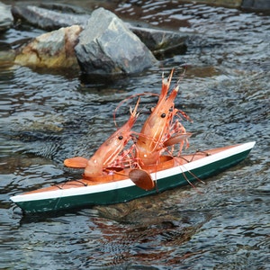 Kayaking Shrimp Card by Shrimp Whisperer AK