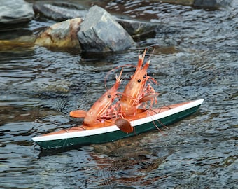 Kayaking Shrimp Card by Shrimp Whisperer AK