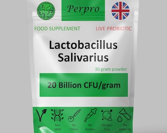 Lactobacillus Salivarius 20 Billion CFU/gram UK Made 30gram Powder
