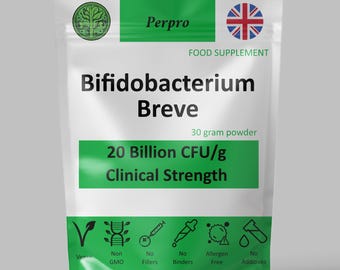 Bifidobacterium Breve 20 Billion CFU/gram UK Made 30gram Powder
