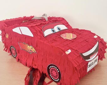 Pinhata personalizada do Relâmpago McQueen - Aniversário -
