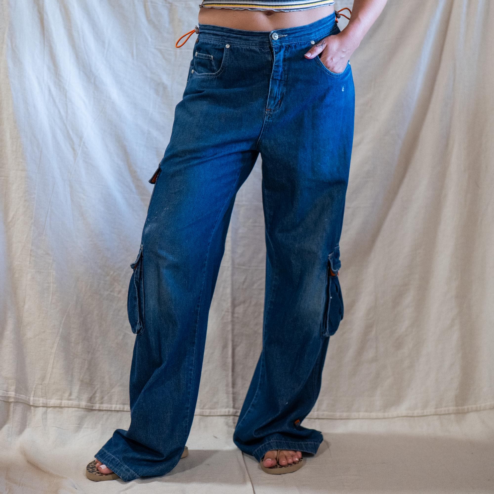 ★KIRSH★ Vintage Cargo Wide Fit Denim Pants Blue VINTAGE CARGO WIDE-FIT DENIM PANTS [BLACK] - KIRSH | 60