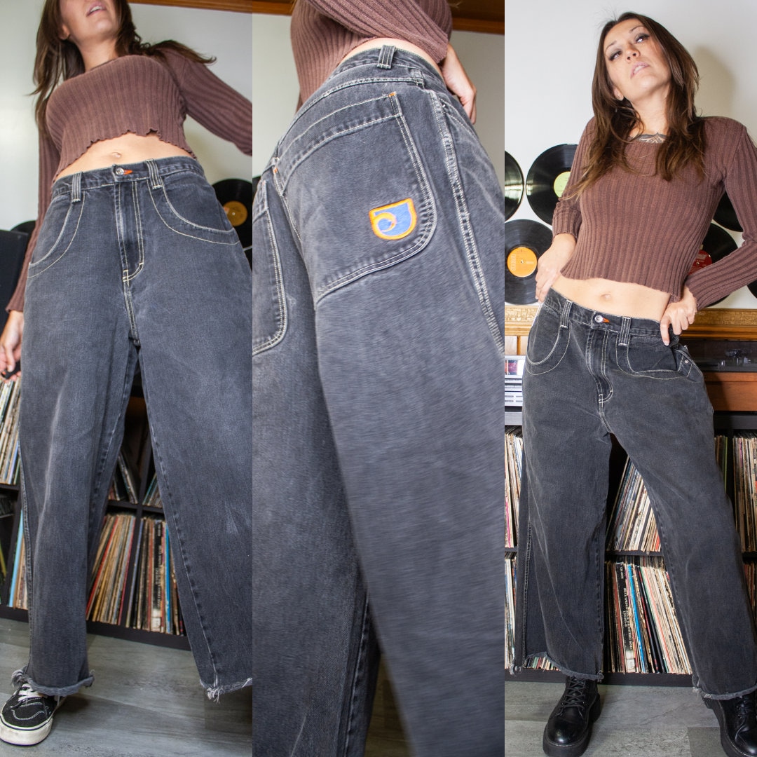 Vintage 90s JNCO Twin Cannon 101 Wide Leg Crop Jeans - Etsy