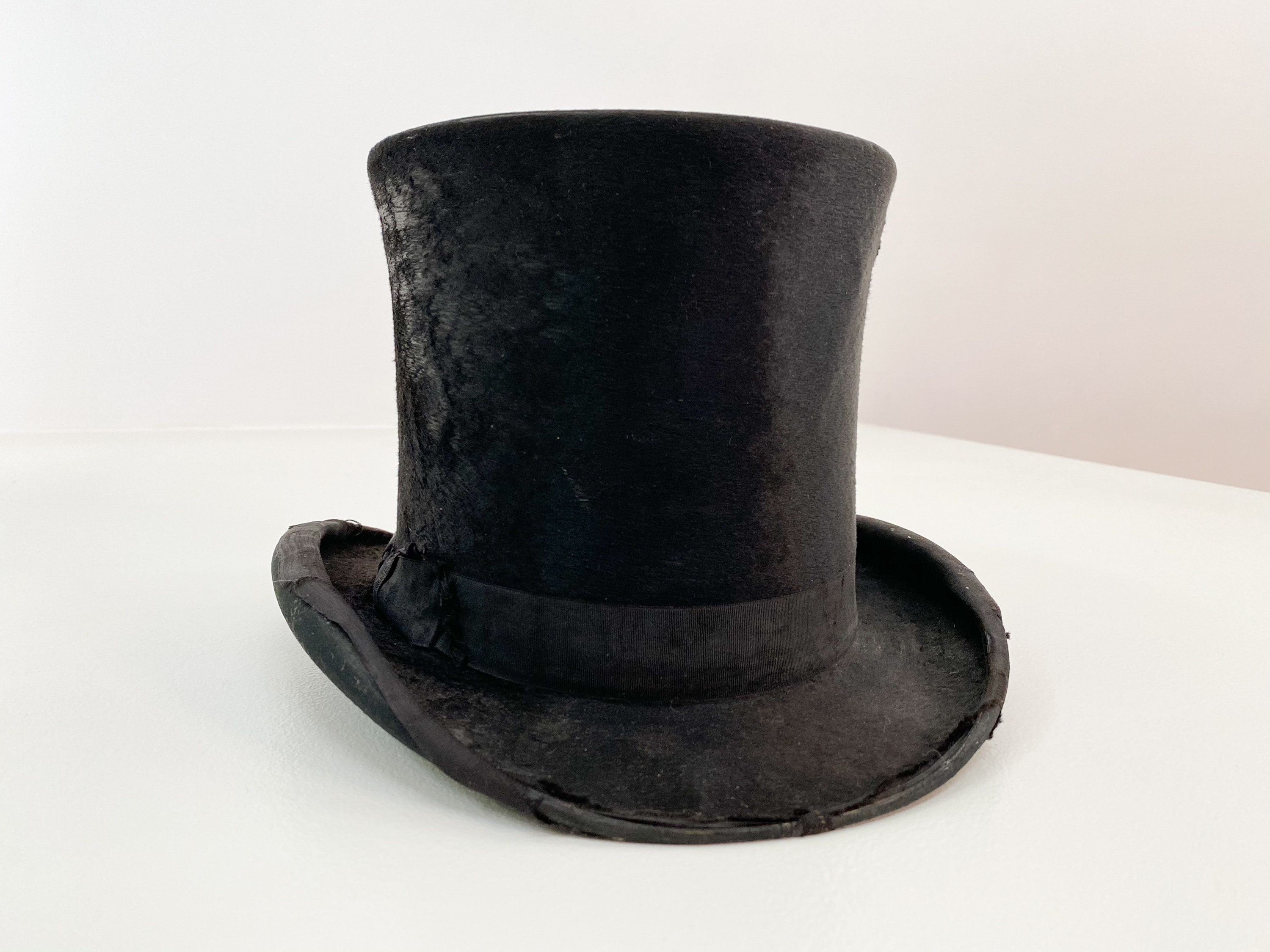 Antique victorian top hat / vintage silk beaver top hat Etsy