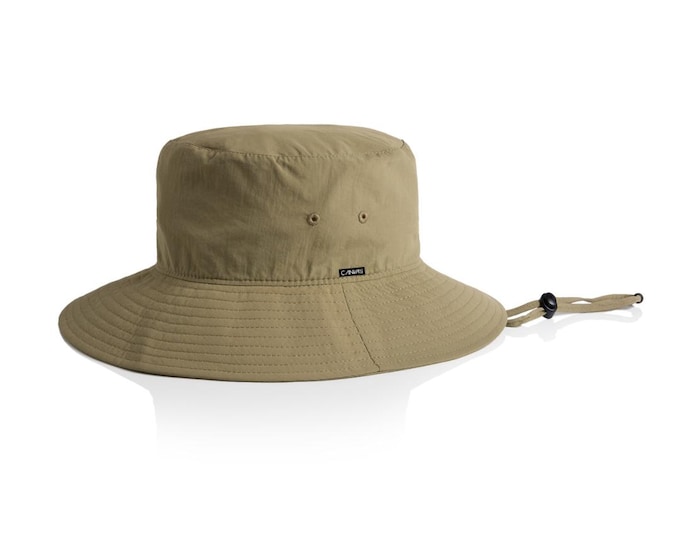 Nylon Wide Brim Bucket Hat
