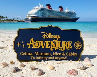 Aangepaste 3D-geprinte Disney Cruise-magneet | Gepersonaliseerde deurmagneet cruiseschip | Aangepaste 3D Disney-scheepsmagneet I Fish Extender-cadeau