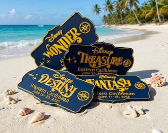 Aangepaste 3D-geprinte Disney Cruise-magneet | Deurmagneet cruiseschip | Aangepaste 3D-magneet