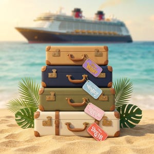 Disney Cruise Luggage Tag | DCL Fish Extender Gift I Cruise Ship Keychain I FE Gift I Pixie Dust