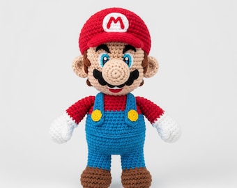 Mario Art Crochet PDF CROCHET PATTERN Plumber Hero Video Game Crochet amigurumi Crochet Doll Crochet Pattern Home decor dIY handmade gifts