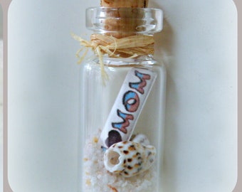 I Love Mom - Message In A Bottle Pendant