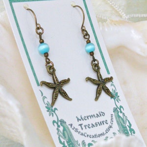 Starfish Drop Earrings image 2