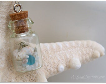 Beach in a Bottle Earrings - Mermaid Accessories