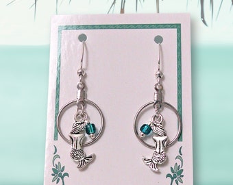 Mermaid Delight - Hoop and Drop Earrings