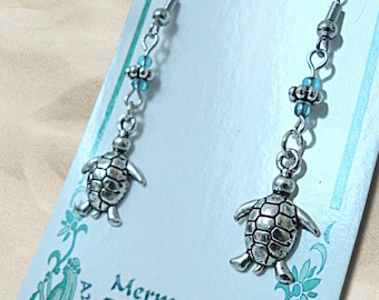 Sea Turtle Drop Earrings