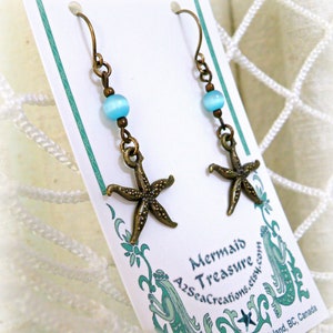 Starfish Drop Earrings image 1