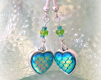 The Heart of a Mermaid - Drop Earrings