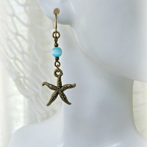 Starfish Drop Earrings image 3