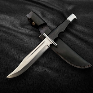 Handmade Scream Replica Knife with Leather Sheath | Buck 120 Ghost Face Knife | Movie Knife | Replica Knife | Gift for Him | Birthday Gift