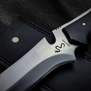 Handmade Jack Krauser Knife Replica: D2 Steel Blade, Leather Sheath image 2