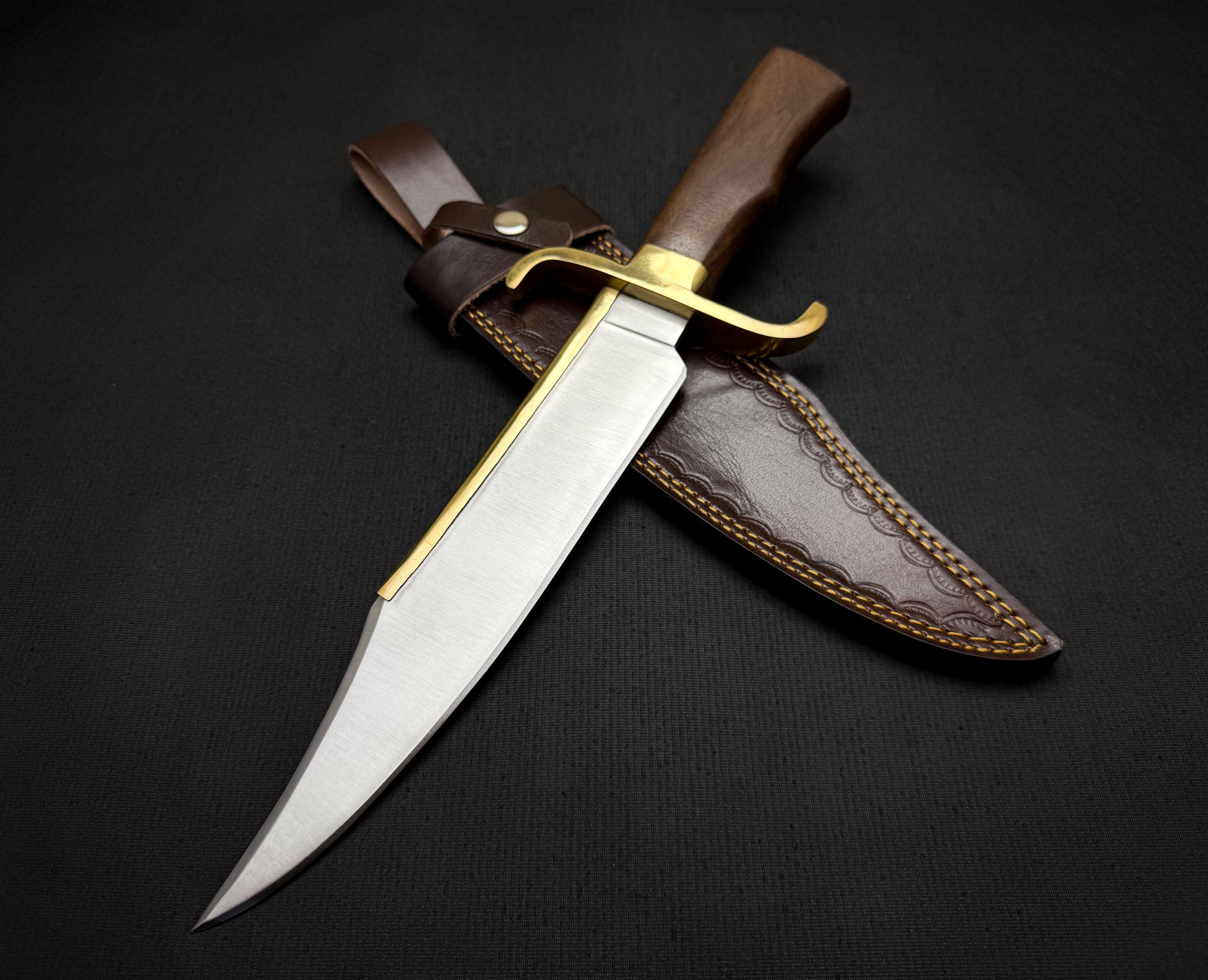 Handmade D2 Steel Alamo Musso Bowie Knife With Leather Sheath - Etsy