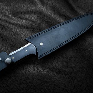 Handmade Jack Krauser Knife Replica: D2 Steel Blade, Leather Sheath image 7