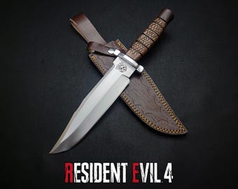 Resident Evil Raccoon City Police Knife Replica with Leather Sheath