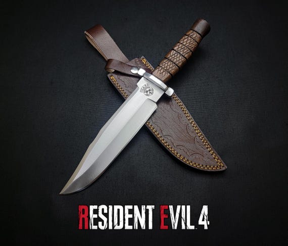 Resident Evil Raccoon City Police Knife Replica with Leather Sheath